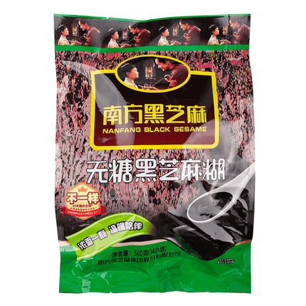 NANFANG BLACK SESAME SUGAR FREE 16BAGS/560G