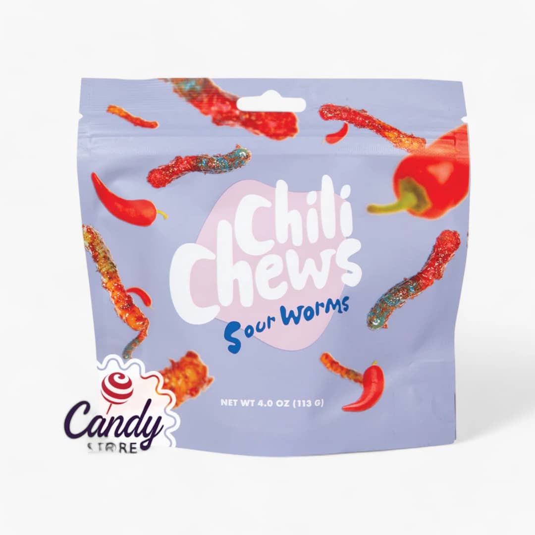 Chili Chews Sour Worms 16/4Oz
