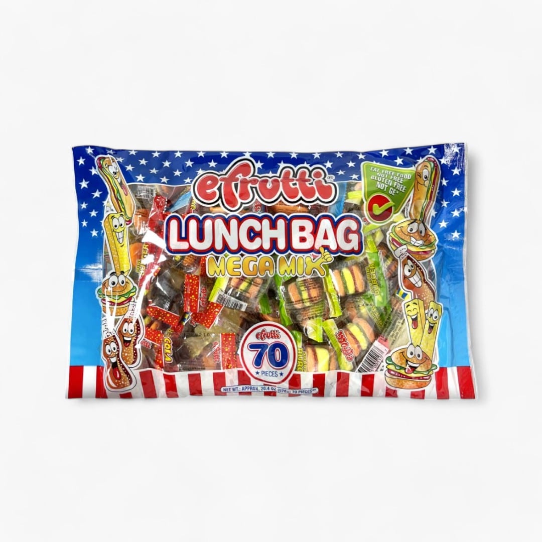 Efrutti Gummies Lunch Bag Mega 70Pcs 6/20.4Oz
