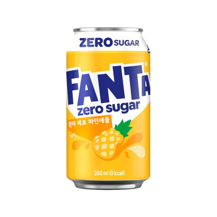 FANTA ZERO SUGAR PINEAPPLE 24/350ML (KOREA)