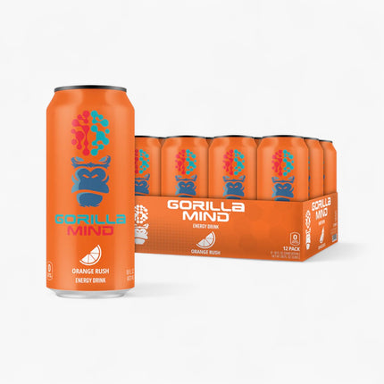 GORILLA MIND ENERGY DRINK 12/16OZ ORANGE RUSH