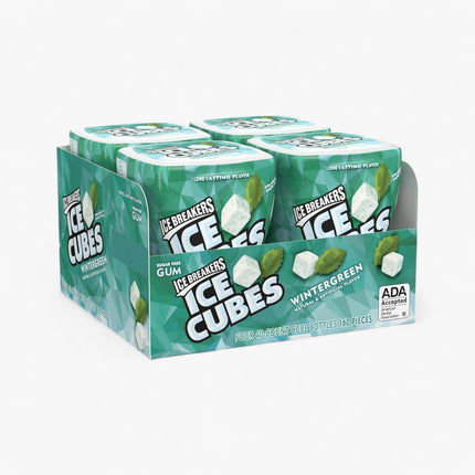 HERSHEYS ICE BREAKERS ICE CUBE WINTERGREEN BOTTLE 8/4CT/3.24OZ