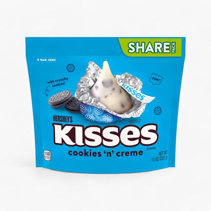 HERSHEYS KISSES COOKIES AND CREAM 8/10OZ