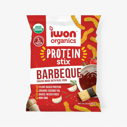 IWON ORGANICS PROTEIN STIX 8/1.5OZ MESQUITE BBQ