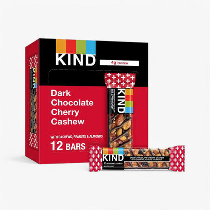 KIND PROTEIN BARS 12/1.4OZ DARK CHOC CHERRY CASHEW
