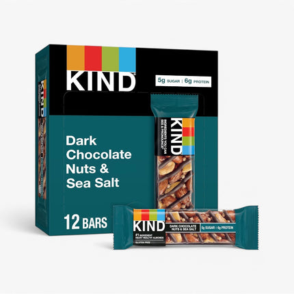 KIND PROTEIN BARS 12/1.4OZ DARK CHOC NUTS & SEA SALT