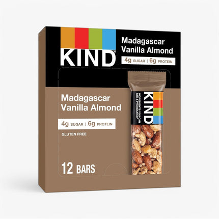 KIND PROTEIN BARS 12/1.4OZ MADAGASCAR VANILLA ALMOND
