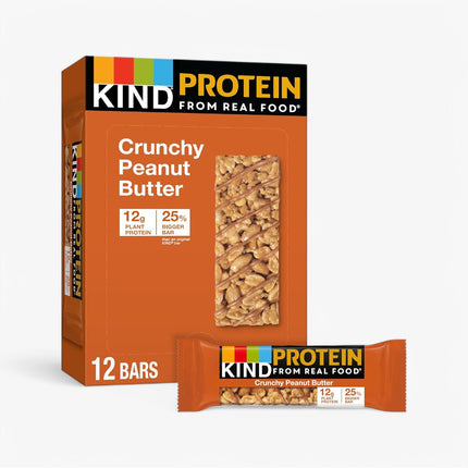 KIND PROTEIN PROTEIN BARS 12/1.8OZ CRUNCHY PEANUT BUTTER