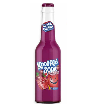 KOOL AID BLACK CHERRY SODA 12/12OZ