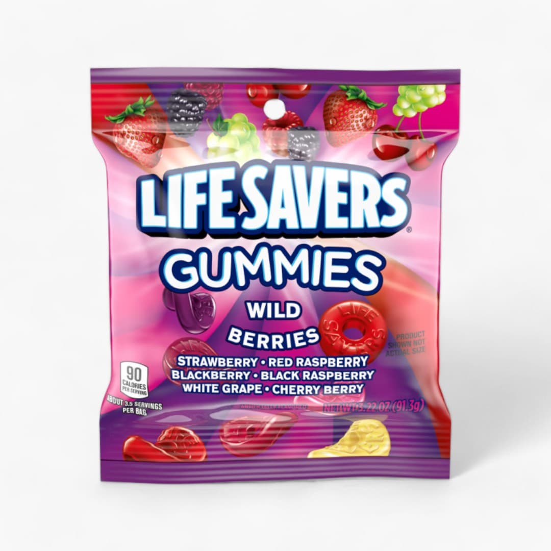 Lifesavers Gummies Wild Berries Peg Pack 12/3.22 Oz