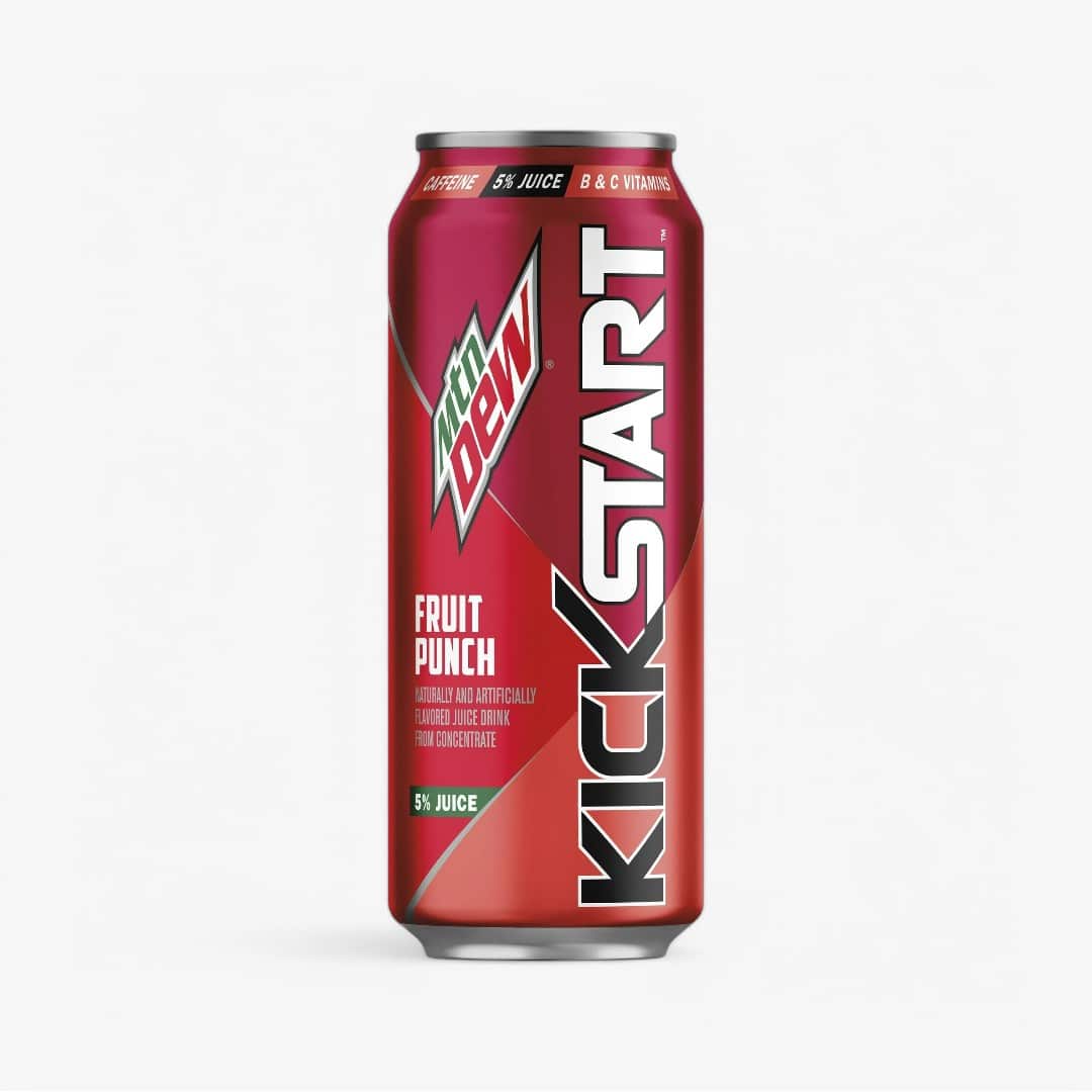 Mt. Dew Kickstart Fruit Punch 16 Oz X 12