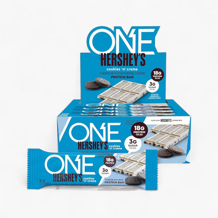 ONE PROTEIN BAR 12/60G HERSHEY COOKIES N CREAM