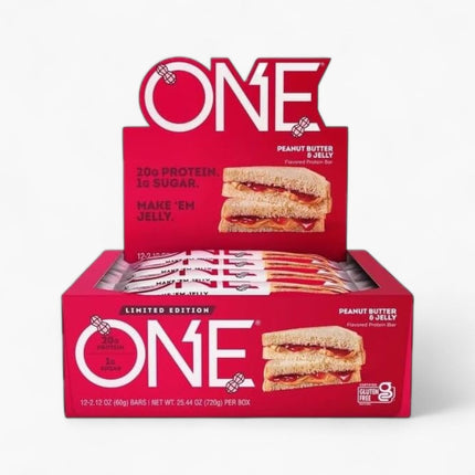 ONE PROTEIN BAR 12/60G PEANUT BUTTER & JELLY