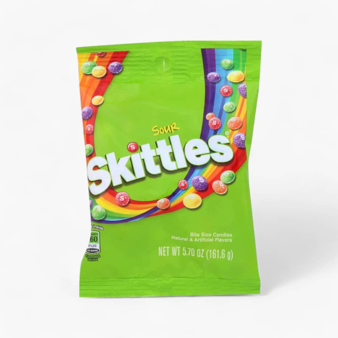 Skittles Sour Peg Bag 12/5.7Oz