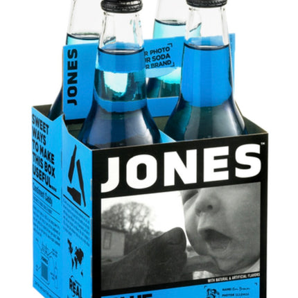 JONES BLUE BUBBLEGUM SODA 12/12OZ (GLASS)