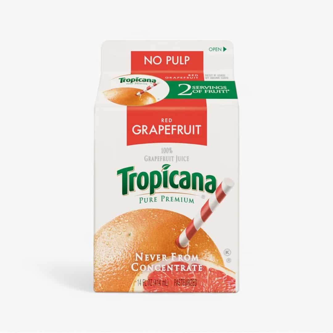 Tropicana Ruby Red Grapefruit 14 Oz X 12