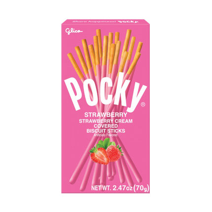 GLICO POCKY STRAWBERRY 10/2.47OZ