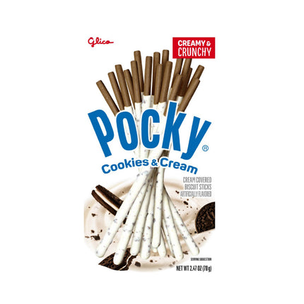 GLICO POCKY COOKIES & CREAM 10/2.47OZ