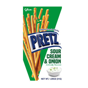 GLICO PRETZ SOUR CREAM & ONION 10/1.09OZ