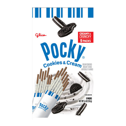 GLICO POCKY COOKIE & CREAM 9CT 5/3.5OZ