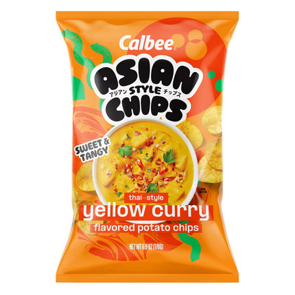 CALBEE ASIAN CHIPS THAI YELLOW CURRY 12/6OZ