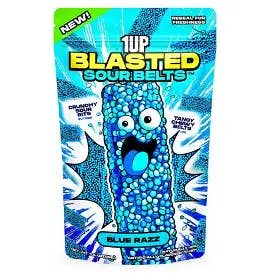 1UP Blasted Sour Belts Blue Razz 15/3.5OZ