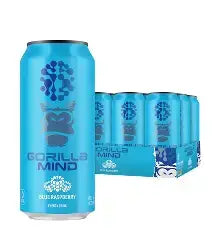 Gorilla Mind Energy Blue Raspberry 12/16OZ