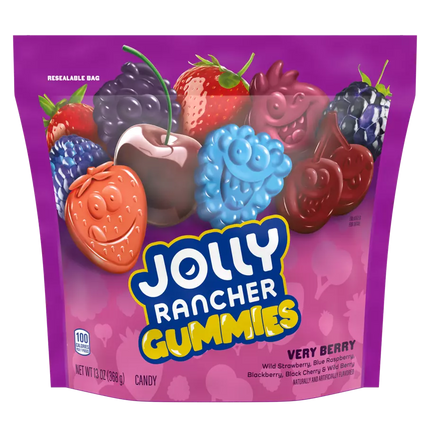 JOLLY RANCHER GUMMIES BERRY POUCH 8/13OZ