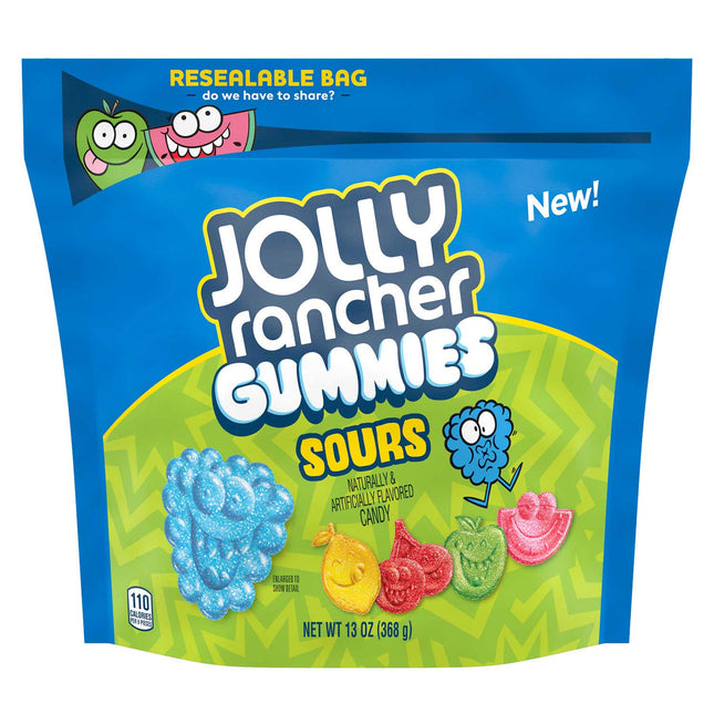 JOLLY RANCHER GUMMIES SOURS POUCH 8/13OZ