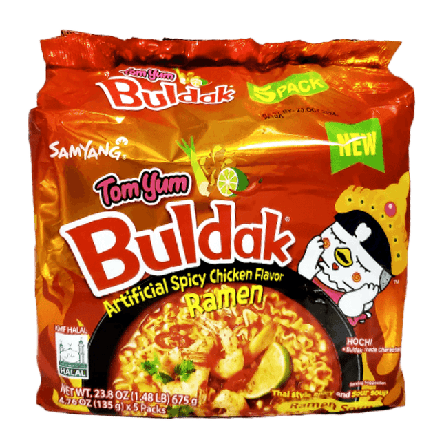 Samyang Buldak Spicy Chicken Ramen Noodles TomYum 8/5PKS (135g)