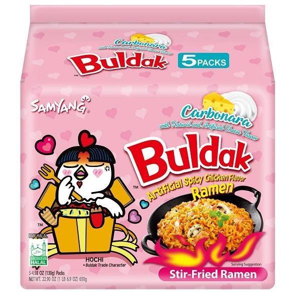 Samyang Buldak Spicy Chicken Carbonara 5 PK