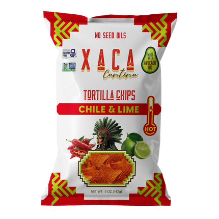Xaca Cantina Chili & Lime Chips 12/5OZ