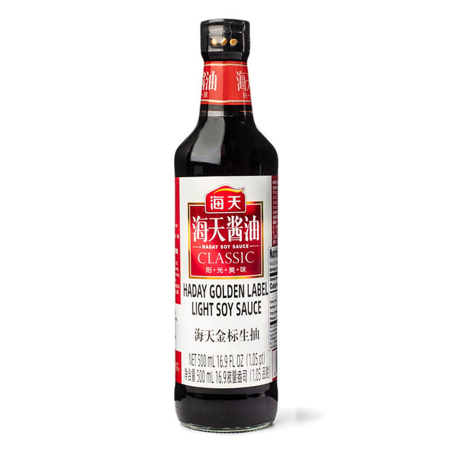 HADAY GOLDEN LABEL LIGHT SOY SAUCE 12/500ML (GLASS)