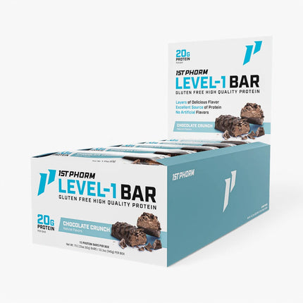 1ST PHORM LV1 PROTEIN BAR 15/63G CHOCOLATE CRUNCH