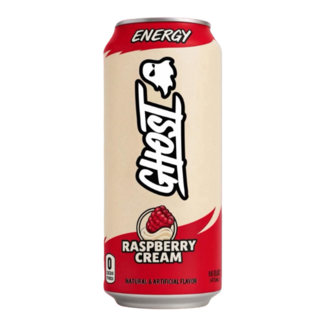 Ghost Energy Raspberry Cream 16oz – 12 Pack