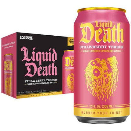 Liquid Death Strawberry Terror 24/12OZ