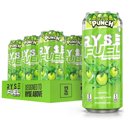 Ryse Fuel Energy Drink - 12 Pk - 16 Oz - Sour Green Apple