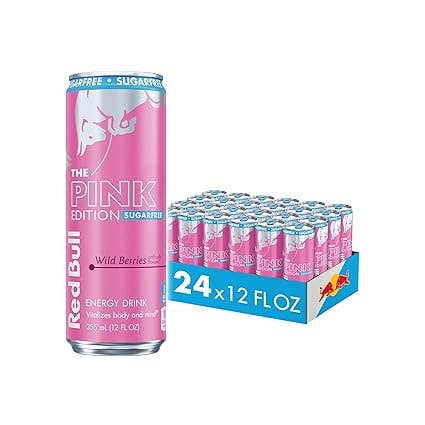 RED BULL - PINK SUGAR FREE 24/12OZ
