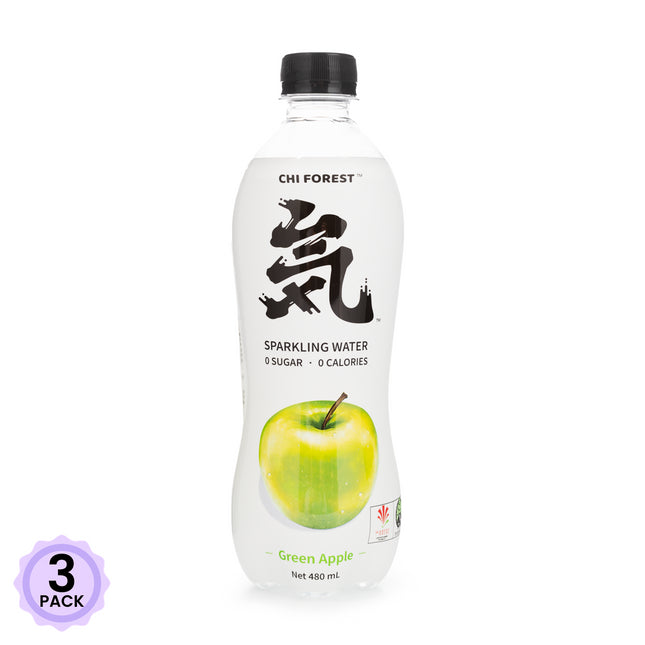 Genki Forest Sparkling Water Green Apple 15/480mL (China)