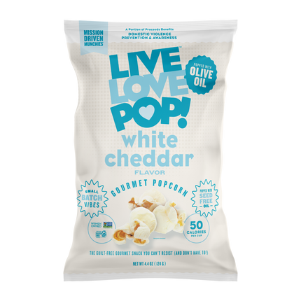 Live Love Pop White Cheddar Popcorn 24/1OZ