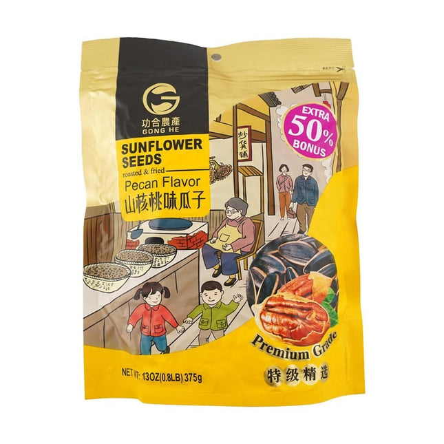 Gonghe Agricultural Pecans Sunflower Seeds 25/375g (China)