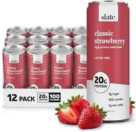SLATE PROTEIN COFFEE 12/11OZ STRAWBERRY