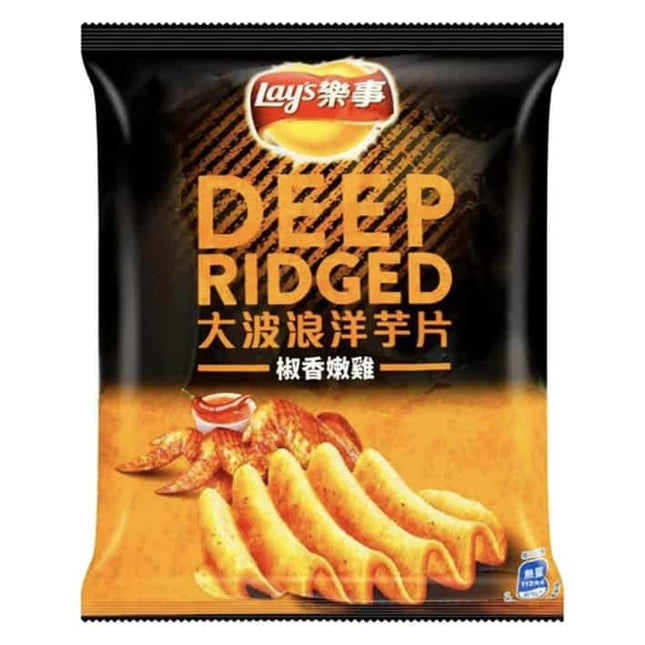 LAY'S DEEP RIDGED PEPPER CHICKEN 30.5G/12CT (CHINA)