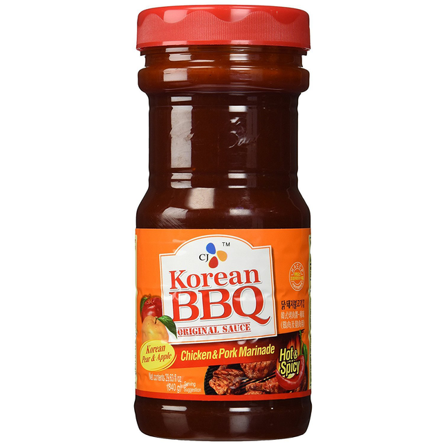 CJ BBQ Sauce Hot & Spicy 8/840g