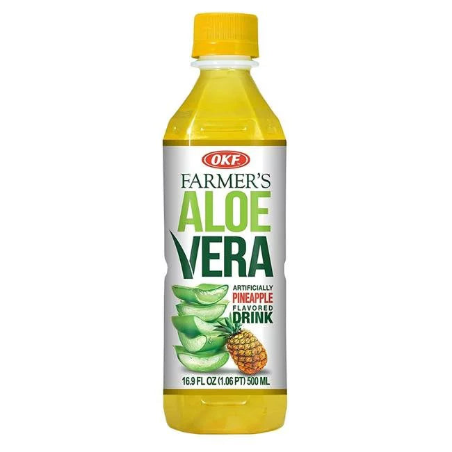 OKF Farmers Aloe Drink Pineapple (16.9 fl oz each)