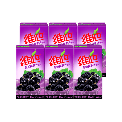 Vitasoy Blackcurant Juice Drink 8PK/6TETRA/250mL (Hong Kong)
