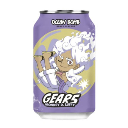 Ocean Bomb One Piece Luffy Gear 5 Sparkling Water Grape 24/330mL (CHINA)