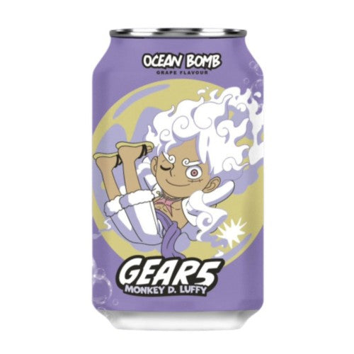 Ocean Bomb One Piece Luffy Gear 5 Sparkling Water Grape 24/330mL (CHINA)