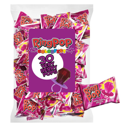 Ring Pop Purple Very Berry Punch 4/30CT/0.5OZ