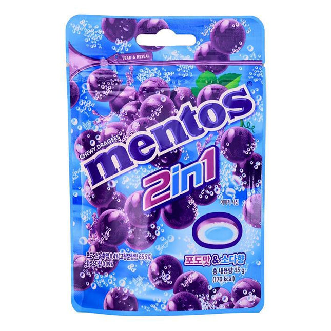 Mentos Grape & Soda Gummy 10/1.59OZ (KOREA)